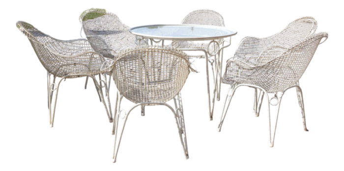 patio furniture set italy 1950s set of 6 9548