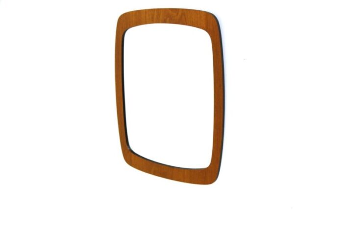 pebble mirror in teak sweden 1960s 1