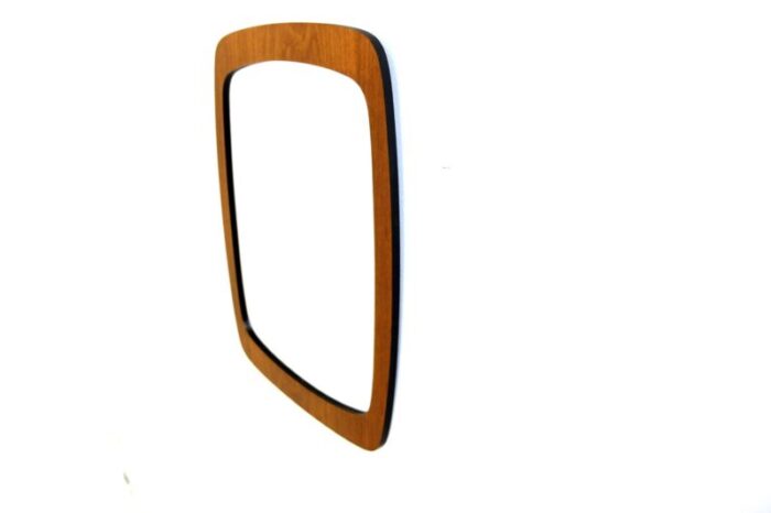 pebble mirror in teak sweden 1960s 2