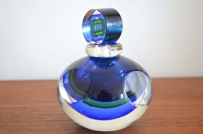 perfume flacon in murano glass by michele onesto 1980s 2