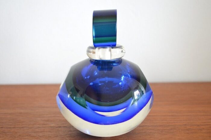 perfume flacon in murano glass by michele onesto 1980s 3