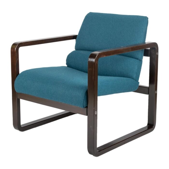 petrol and brown chair by martin stoll for giroflex 0557