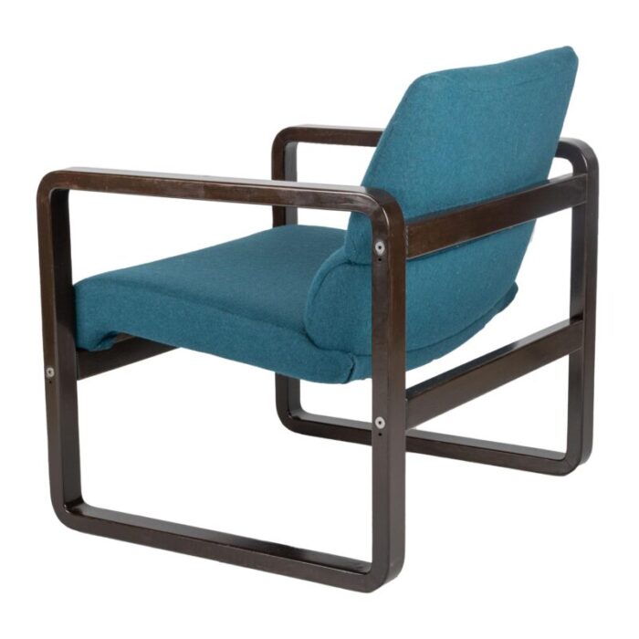 petrol and brown chair by martin stoll for giroflex 1810