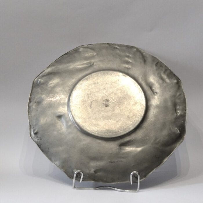 pewter plate by olof ahlberg schreuder olsson sweden 1938 2