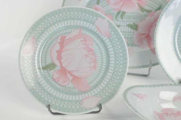 pivoines dinner service from hermes set of 14 2