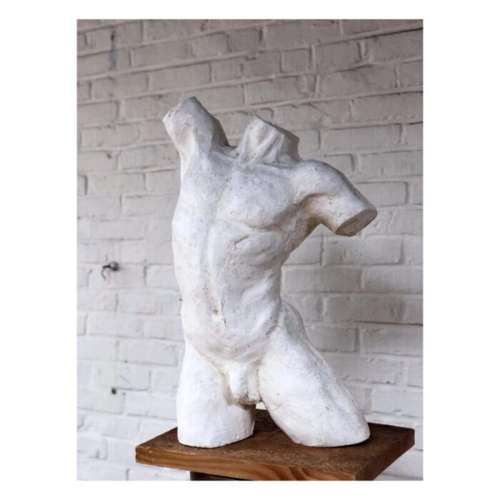 plaster male torso sculpture 1