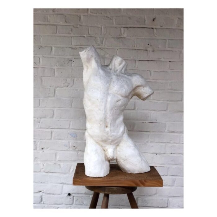 plaster male torso sculpture 10