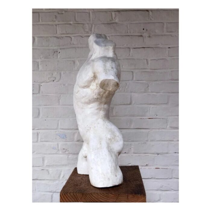 plaster male torso sculpture 3