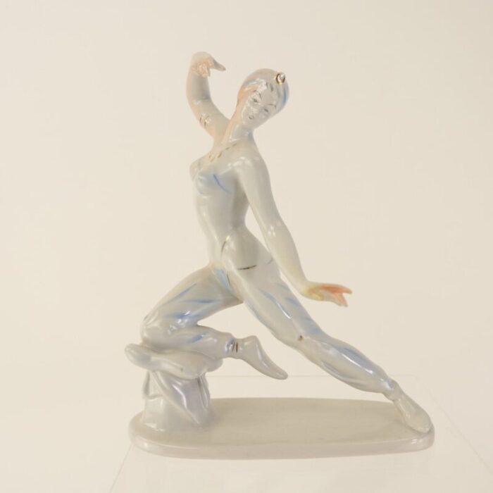 porcelain dancer figurine from hollohaza 1960s 1