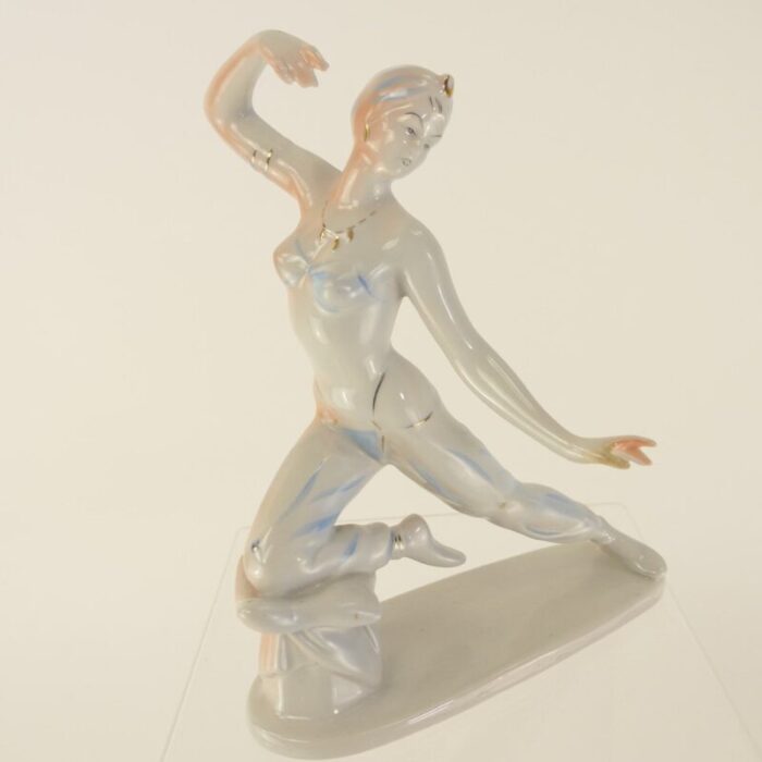 porcelain dancer figurine from hollohaza 1960s 2