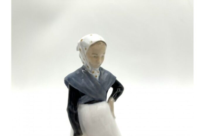 porcelain goose woman figurine from royal copenhagen denmark 1960s 4