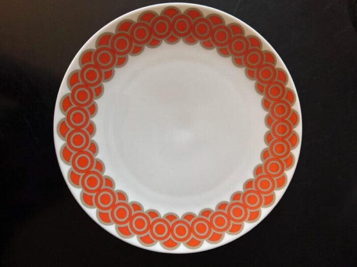 porcelain plates 1970s set of 11 2