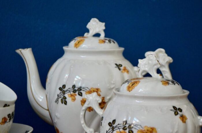 porcelain tea service from cm limoges set of 14 8