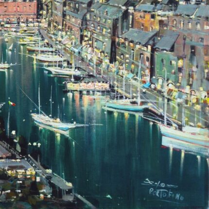 portofino by mario sanzone genoa italian riviera naples academy of fine art amalfi coast 8245