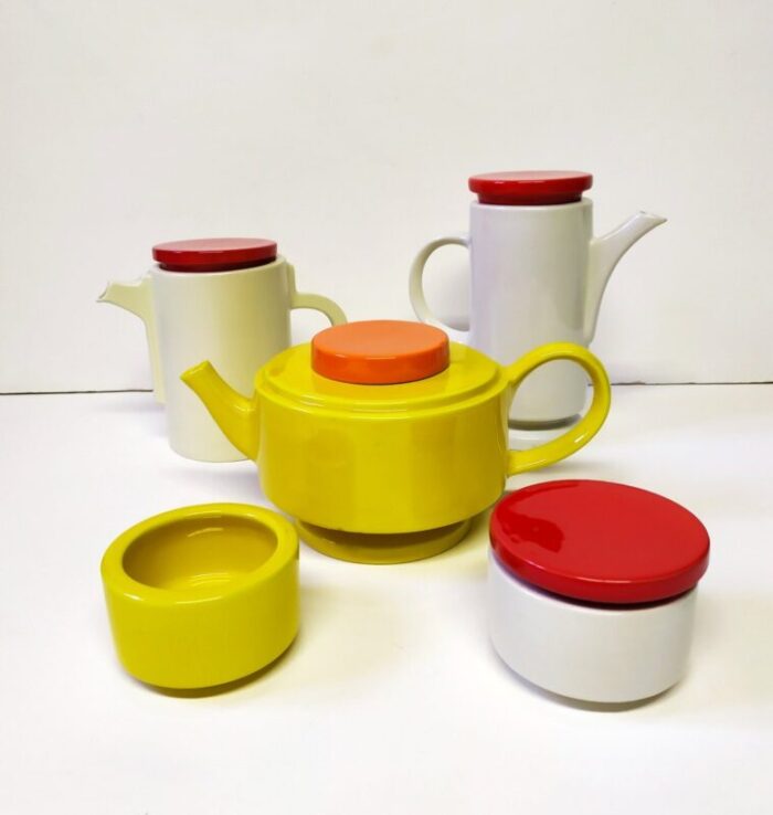 postmodern ceramic set from sic 1970s set of 5 1