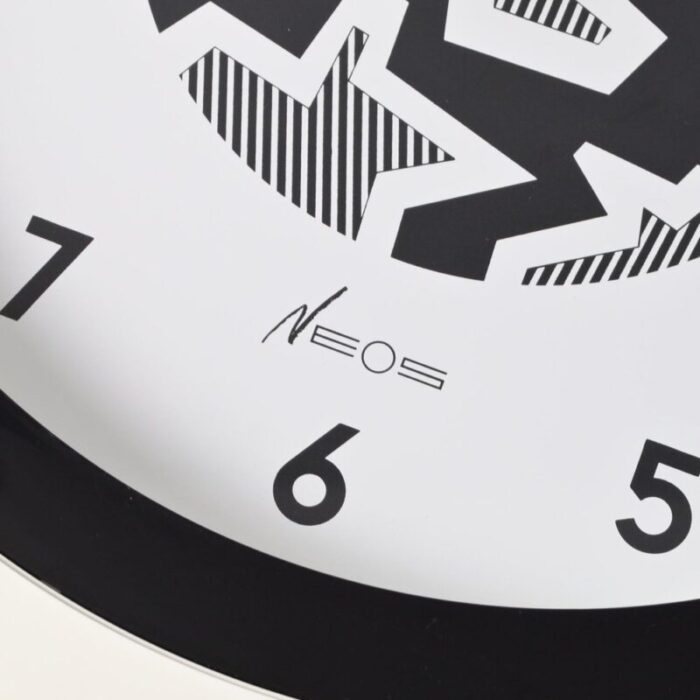 postmodern wall clock by nathalie du pasquier and george sowden for neos lorenz 1980s 9