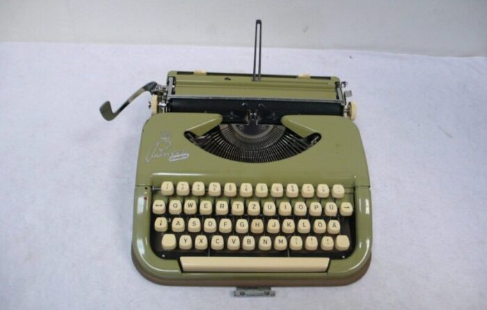 prinzess standard manual typewriter with case from keller knappich germany 1960s 1