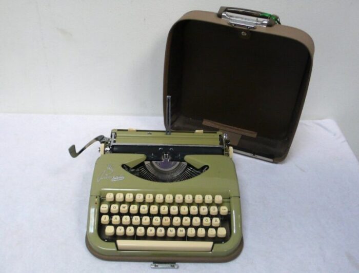 prinzess standard manual typewriter with case from keller knappich germany 1960s 2