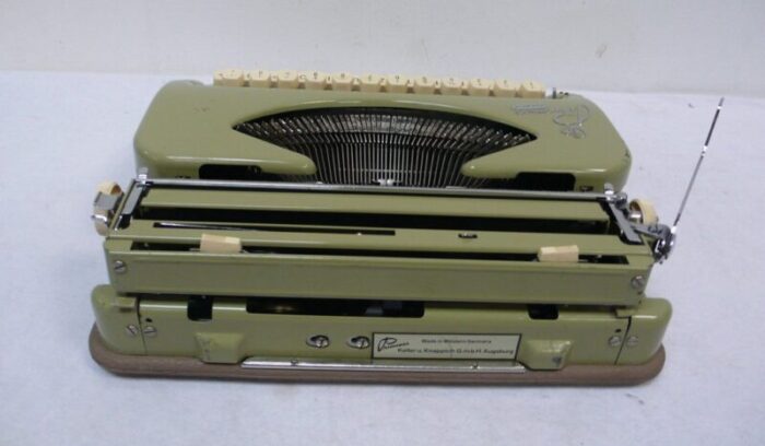 prinzess standard manual typewriter with case from keller knappich germany 1960s 8