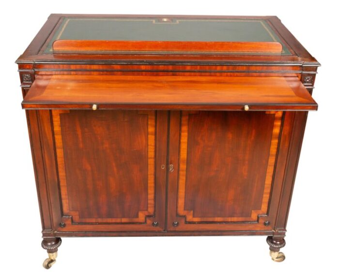 rare regency mahogany collectors folio cabinet 7666