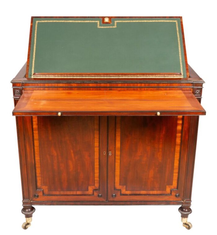 rare regency mahogany collectors folio cabinet 7888