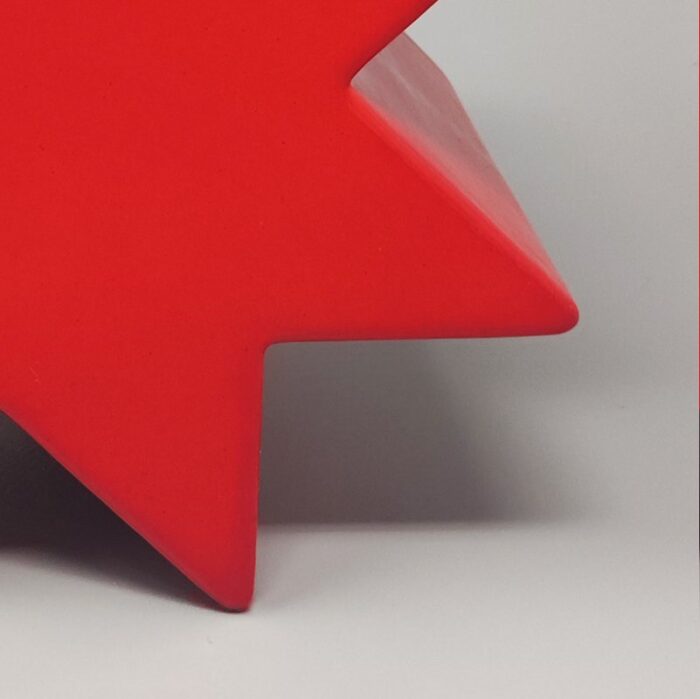 red vase hsing by ettore sottsass italy 1980s 8