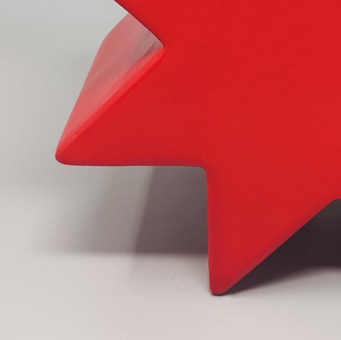 red vase hsing by ettore sottsass italy 1980s 9