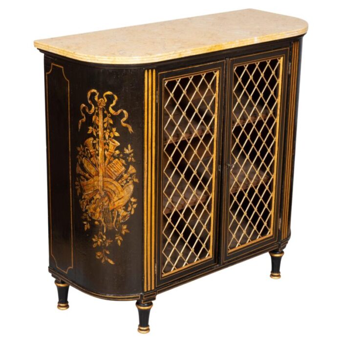 regency ebonized and giltwood credenza 1462