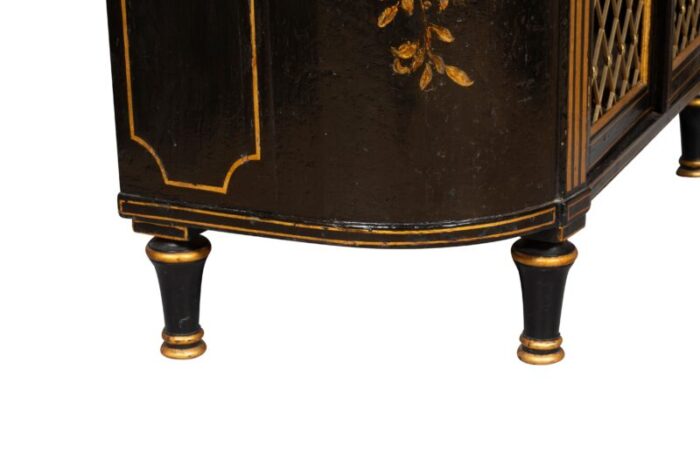 regency ebonized and giltwood credenza 9889