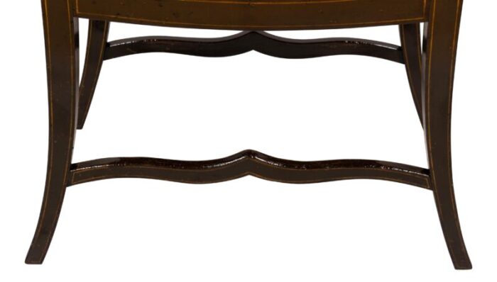 regency ebonized bench 3965