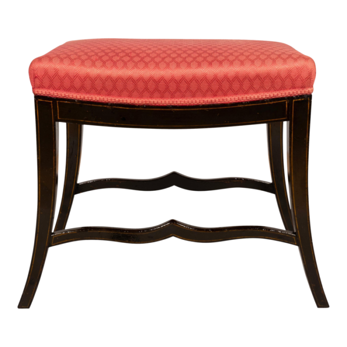 regency ebonized bench 6198