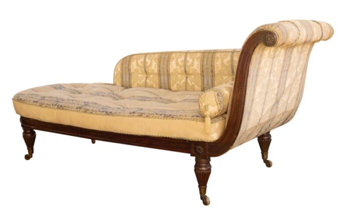 regency faux rosewood recamier 4566