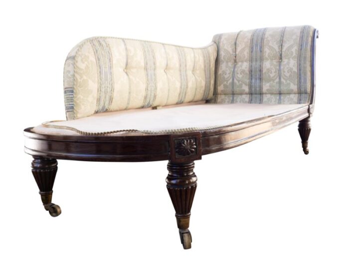 regency faux rosewood recamier 5606