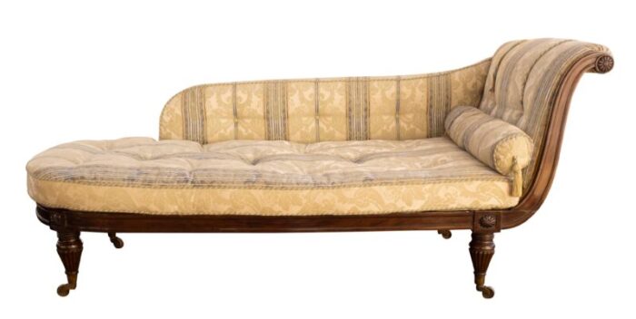 regency faux rosewood recamier 6644