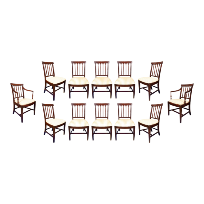 regency mahogany dining chairss set of 12 9121