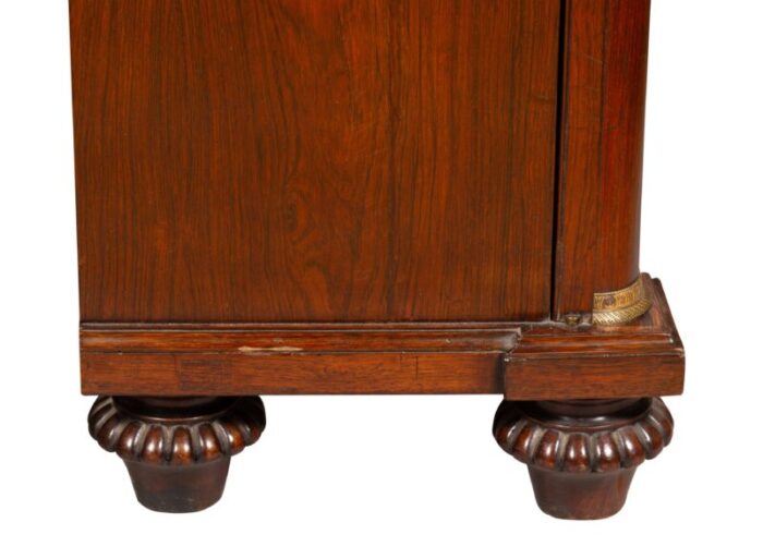 regency rosewood and brass inlaid cabinets a pair 2283