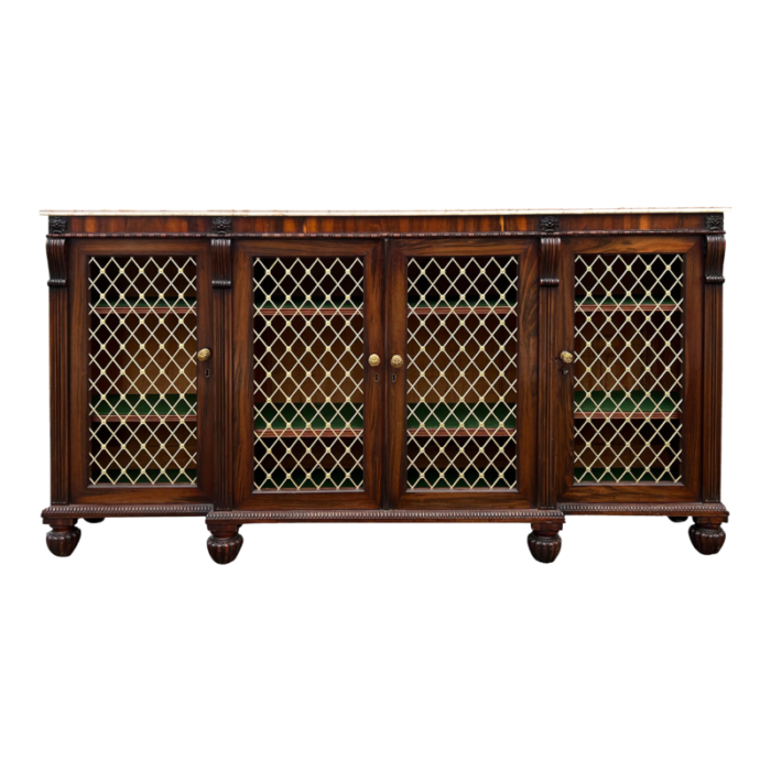 regency rosewood credenza stamped james winter london 4072