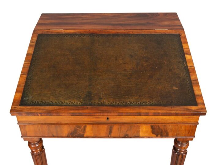 regency rosewood slant lid writing desk 2217