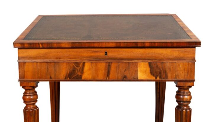 regency rosewood slant lid writing desk 8295