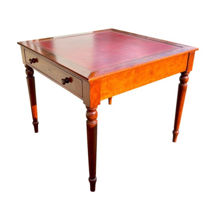 regency style walnut card table 5705