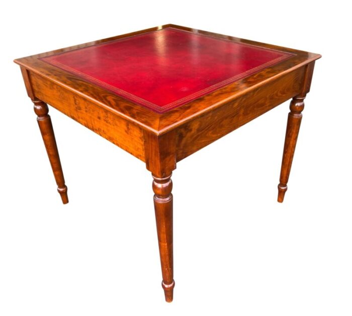 regency style walnut card table 8610