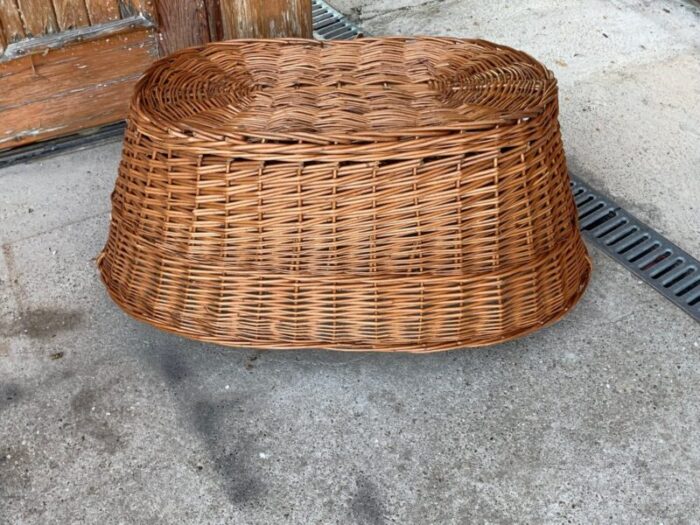 rustic wood basket 1940s 3