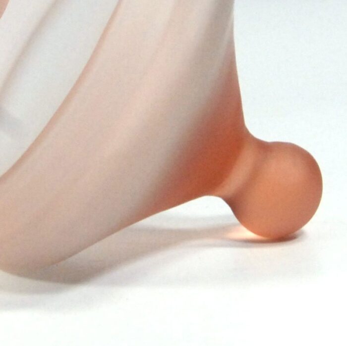 satin glass candy dish from empoli 1970s 6