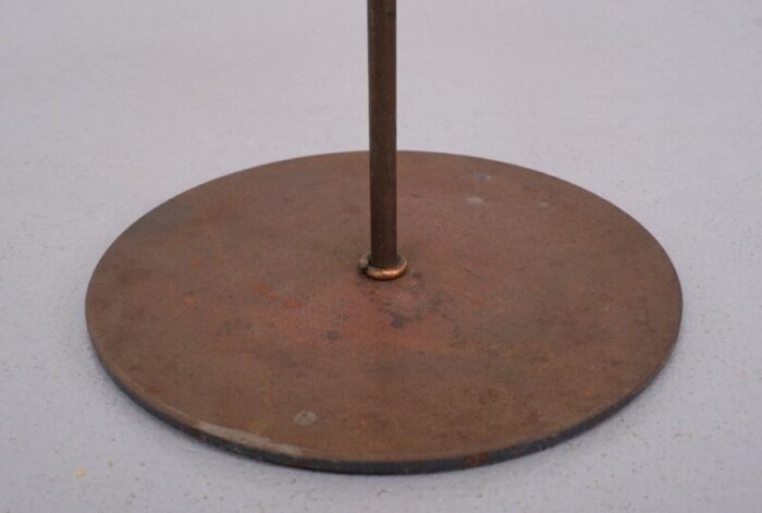 scandinavian brass standing candleholder 1960s 4