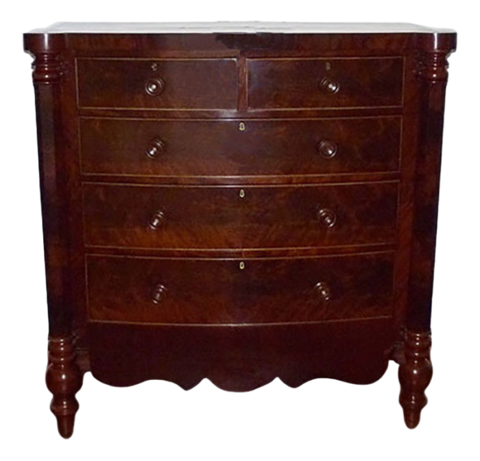 scottish chest of drawers in mahogany late 19th century 7288