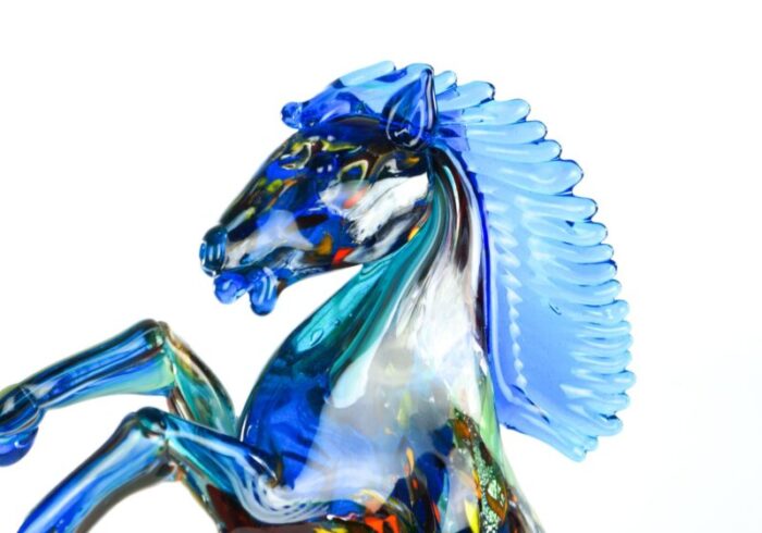 sculpture horse fantasy from made murano glass 2021 7