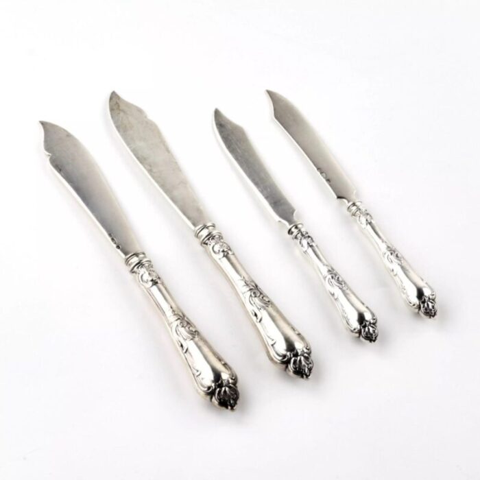 silver cutlery set by g klingert set of 71 4