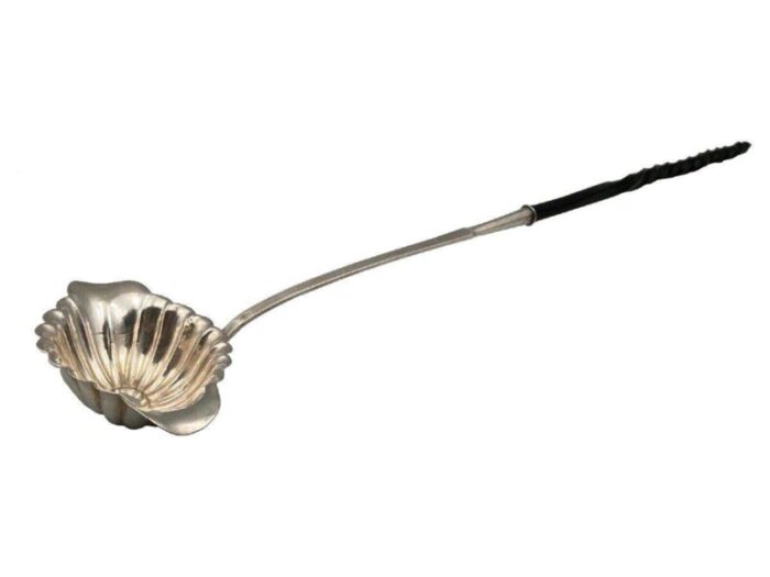 silver dessert ladle by pb berthier philippe for minerve bigorne 1