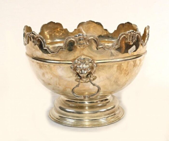 silver plated punch bowl or champagne cooler from monteith 6