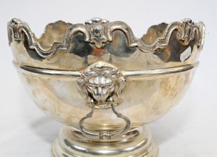 silver plated punch bowl or champagne cooler from monteith 9